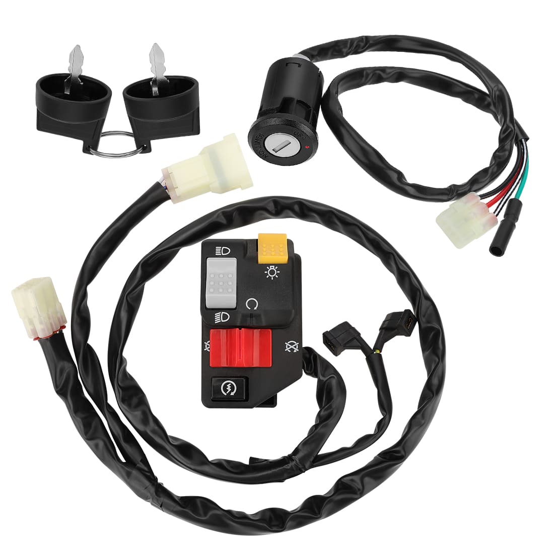 Handlebar & Key Starter & Relay Switch Kit For Honda TRX400EX Sportrax 400EX 1999-2004 Handlebar & Key Switch