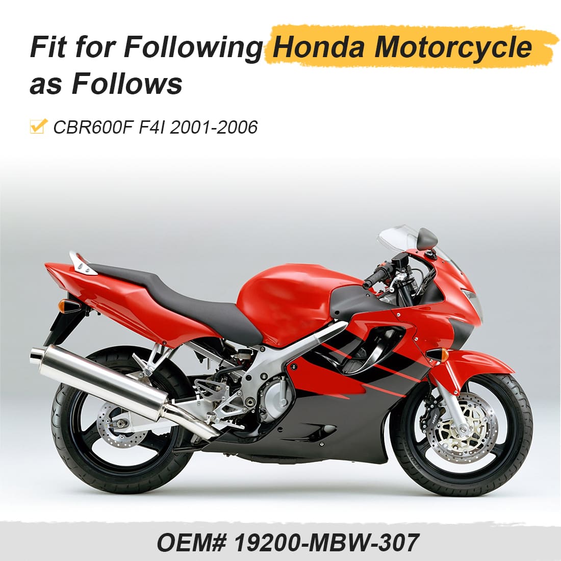 Water Pump Assy For Honda Honda CBR600F F4I 2001-2006 19200-MBW-307