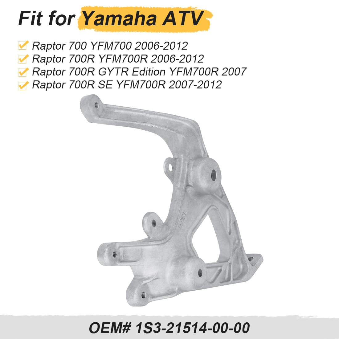 Front Left Headlight Bracket For Yamaha Raptor 700 700R 1S3-21513-00-00