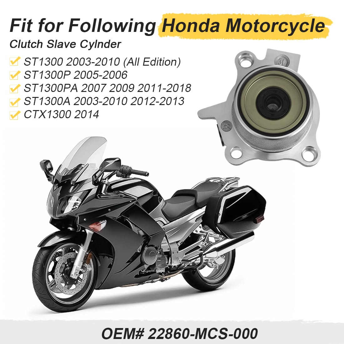 Clutch Slave Release Cylinder For Suzuki ST1300/P/PA/A 2003-2010 2012-2013 CTX1300 2014 22860-MCS-000