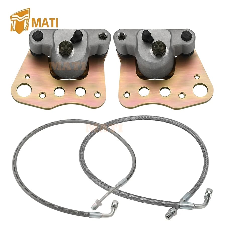 Front Brake Calipers & Hose Lines For Polaris Sportsman 400 450 500 600 700 800 Magnum 330 ATP 330 500 1910841 1910839 1910877