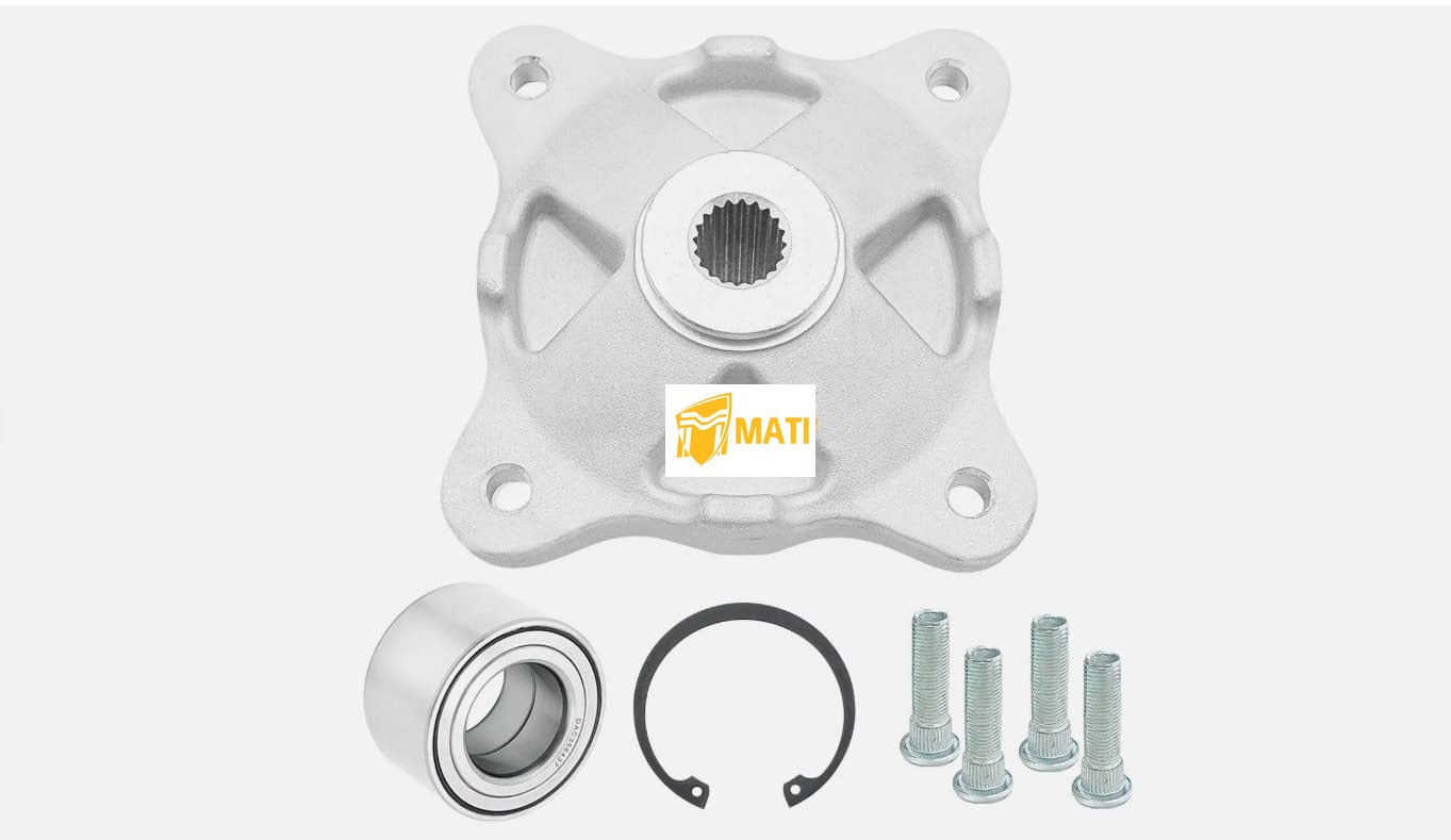 Front Wheel Hub & Bearing & Studs for Polaris ACE 325 500 570 900 ATP 330 500 Hawkeye 325 400 Magnum Trail Blazer/Boss 330 Wheel Hub & Bearing & Studs