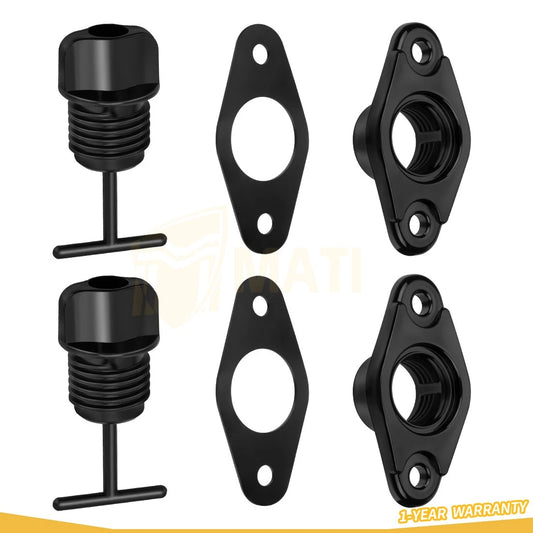 2 Drain Plug & Gasket Assy For Yamaha Jet Ski Wave Blaster Raider Venture Runner