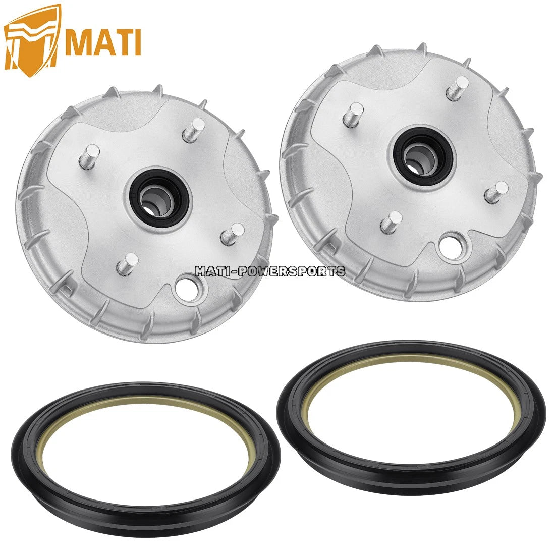2Pcs Front Brake Drum & Dust Seal For Honda Rancher 350 2X4 TRX350TE/TM 2000-2006 44600-HN4-670