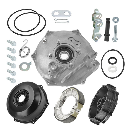 Rear Brake Drum Hub Plate Cover Shoes Bearing Seals Assy for Honda Rancher 420 Foreman 500 520 2014-2024