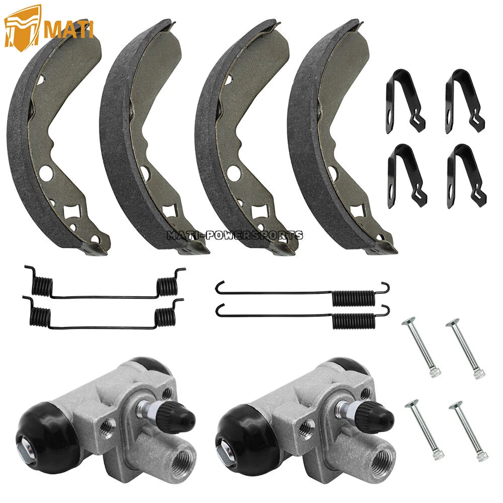 2x Front Brake Cylinder With Pads for Kawasaki KAF400 Mule 600 610 SX 41047-0001