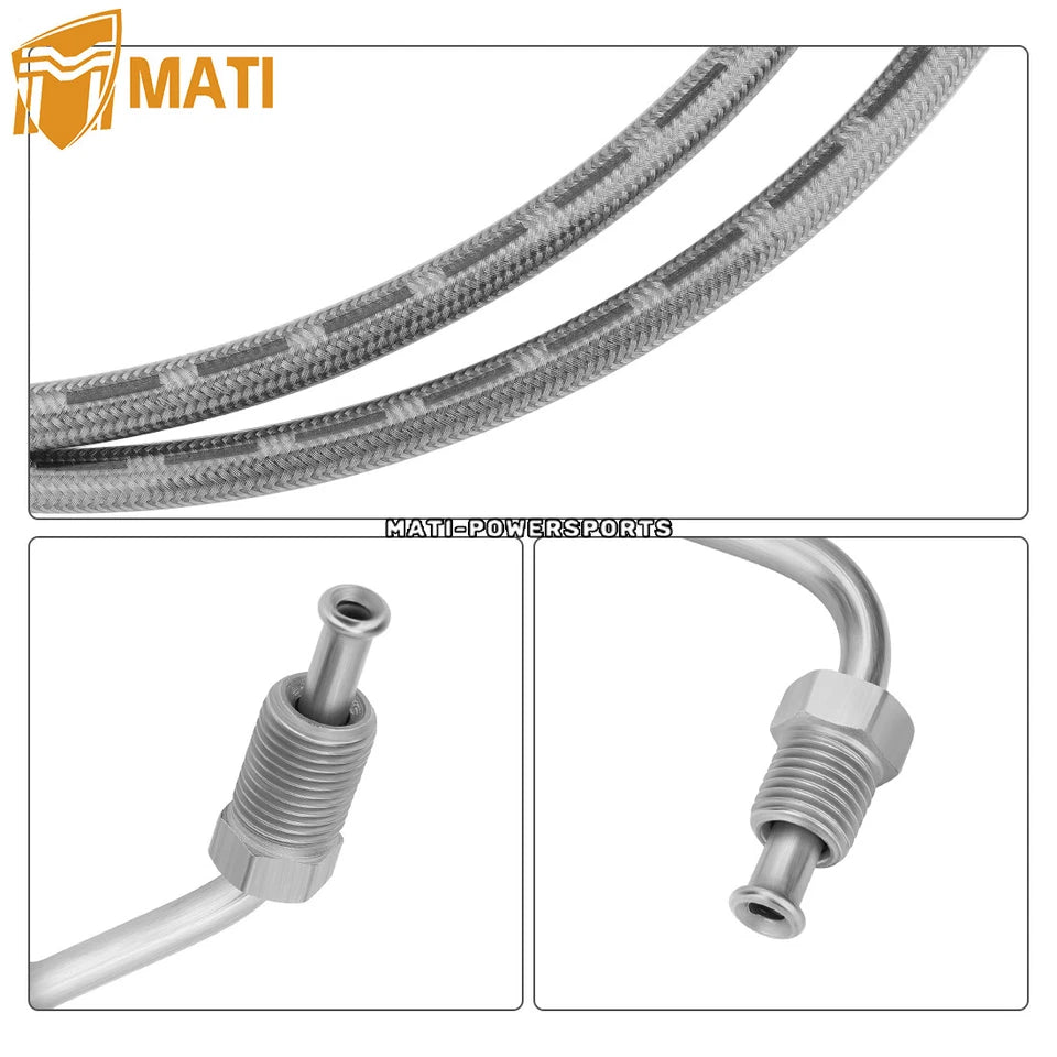 Rear Brake Hose Lines & Fitting Cross for Polaris 500 425 TM 650 2000-2004 7052293