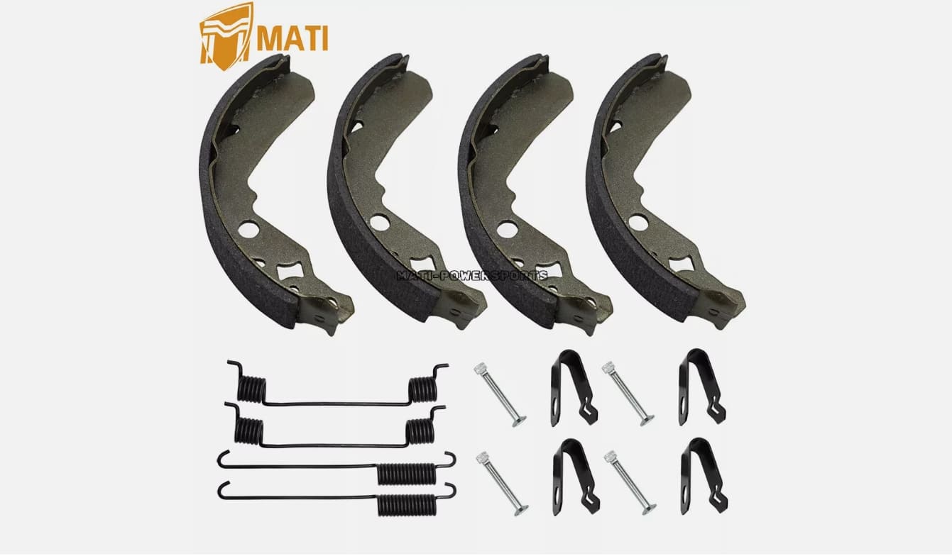 Rear Brake Shoes Springs Pins for Kawasaki Mule 600 610 SX KAF300 KAF400 2005-2022 41047-1052