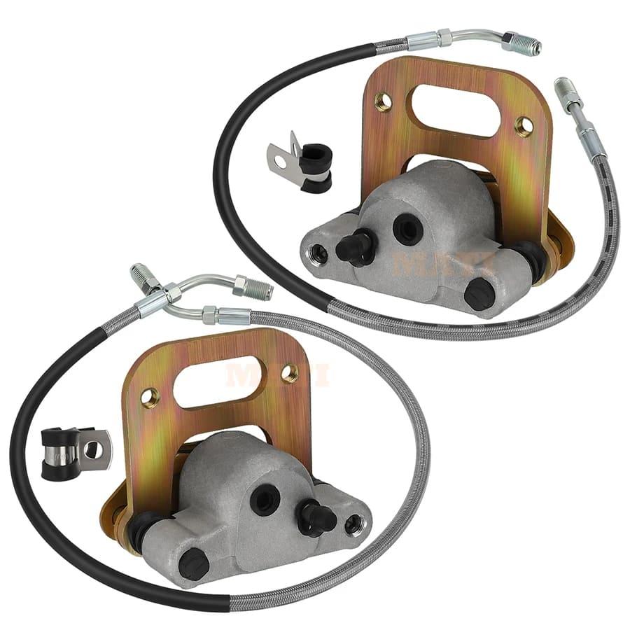 MATI Front Brake Calipers With Pads For Polaris Big Boss 350L 400L 500 Magnum 425 Diesel