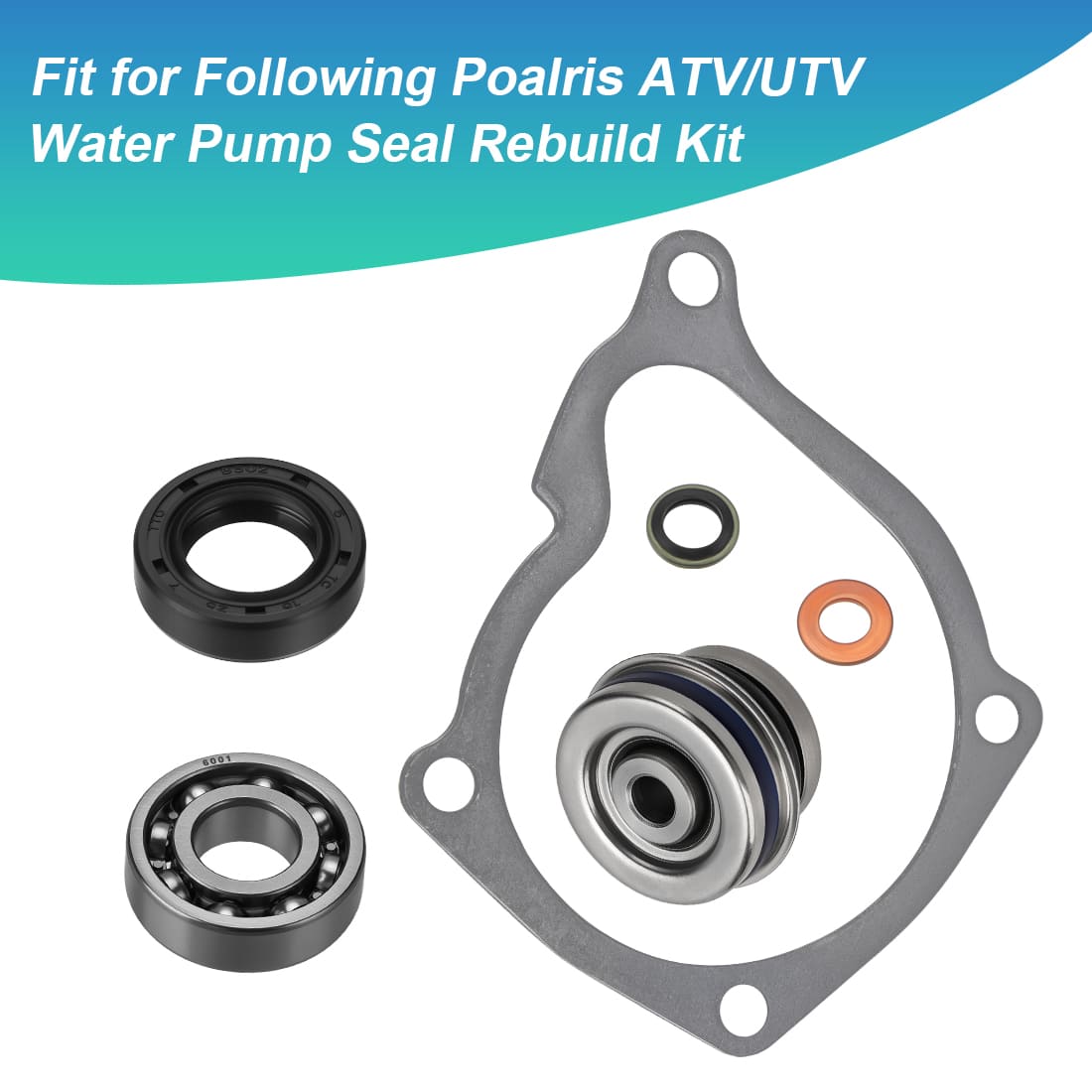 Water Pump Seal Rebuild Kit For Polaris Sportsman Scrambler Magnum Ranger 400 425 450 500 1995-2014 3084837