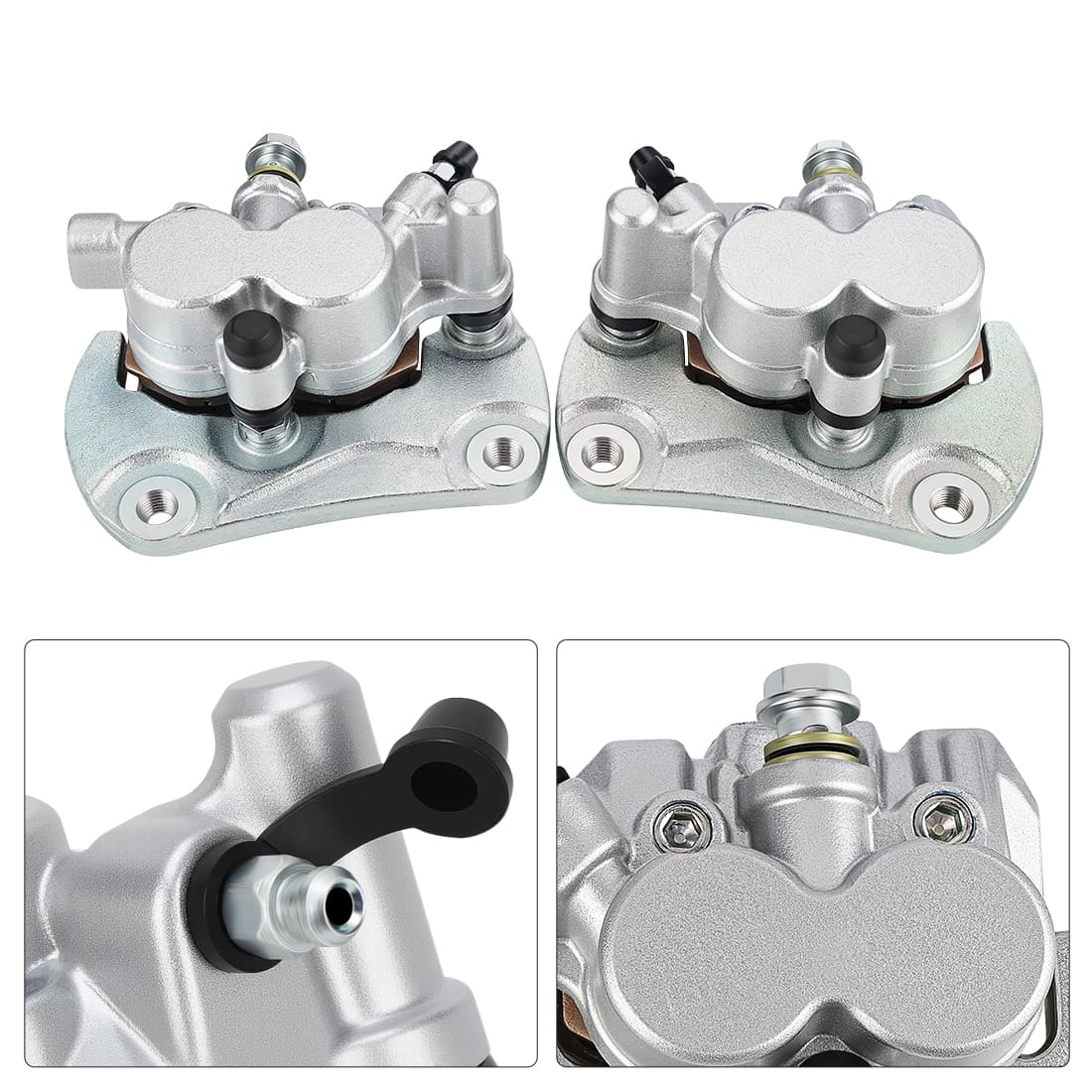 Front Right Left Brake Calipers W/Pads For Can-Am Maverick 1000/1000R 705600679