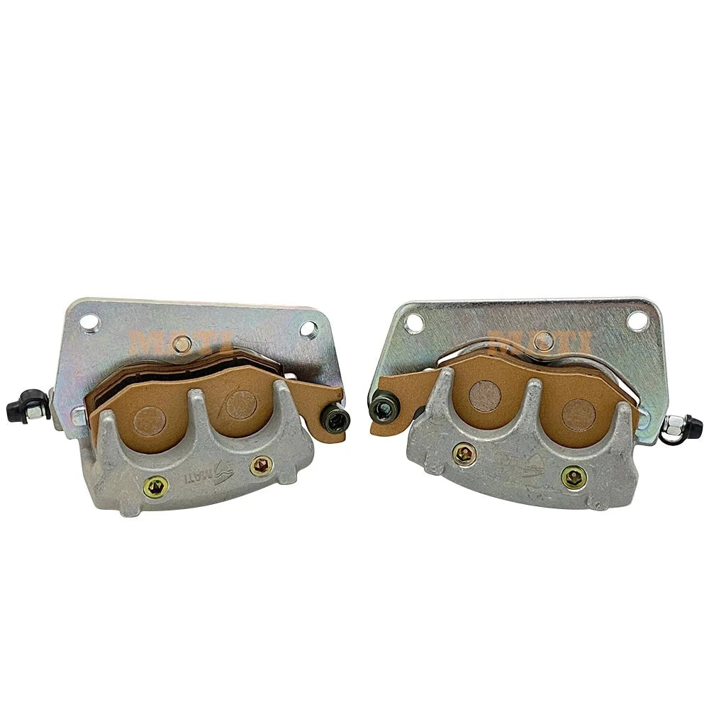 Front Left Right Brake Caliper Kit with Pads for Yamaha YFZ450 YFZ450R Raptor 700 YFM700 YFM700R 5TG-2580U-11-00