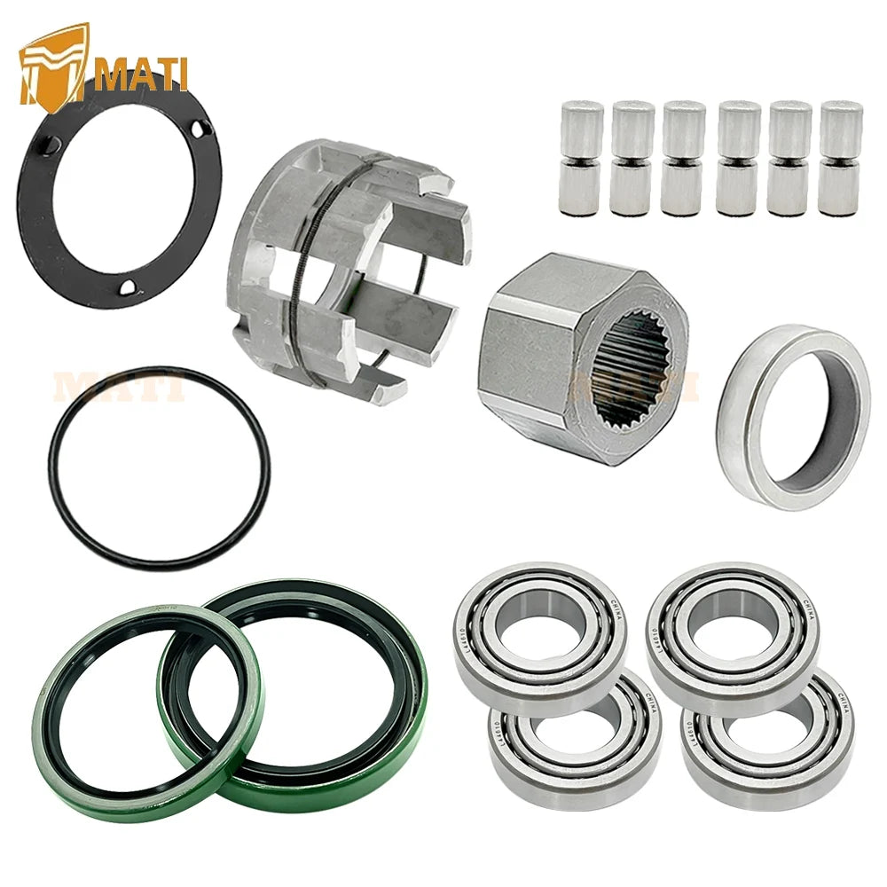 Front Wheel Hub Clutch Strut Bearing Seal Kit for Polaris Sportsman Scrambler Worker Magnum Xplorer Xpedition Diesel Big Boss 500 425 400 335 325 300 250 3610019 3554507 3554506