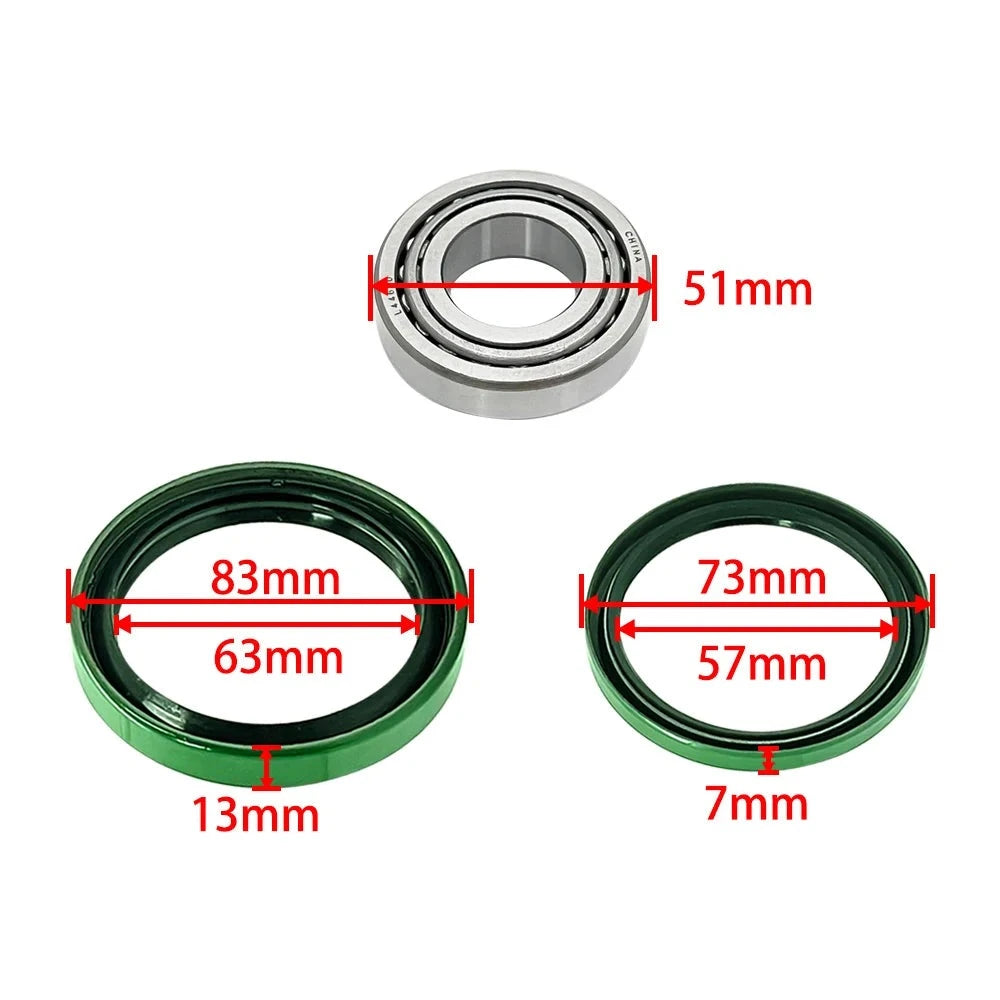 Front Wheel Hub Strut Bearings Seals for Polaris Sportsman Scrambler Magnum Xplorer Xpedition Big Boss Worker 500 425 400 335 325 300 OEM: 3610028 3554509 3554507 5222193 3554506