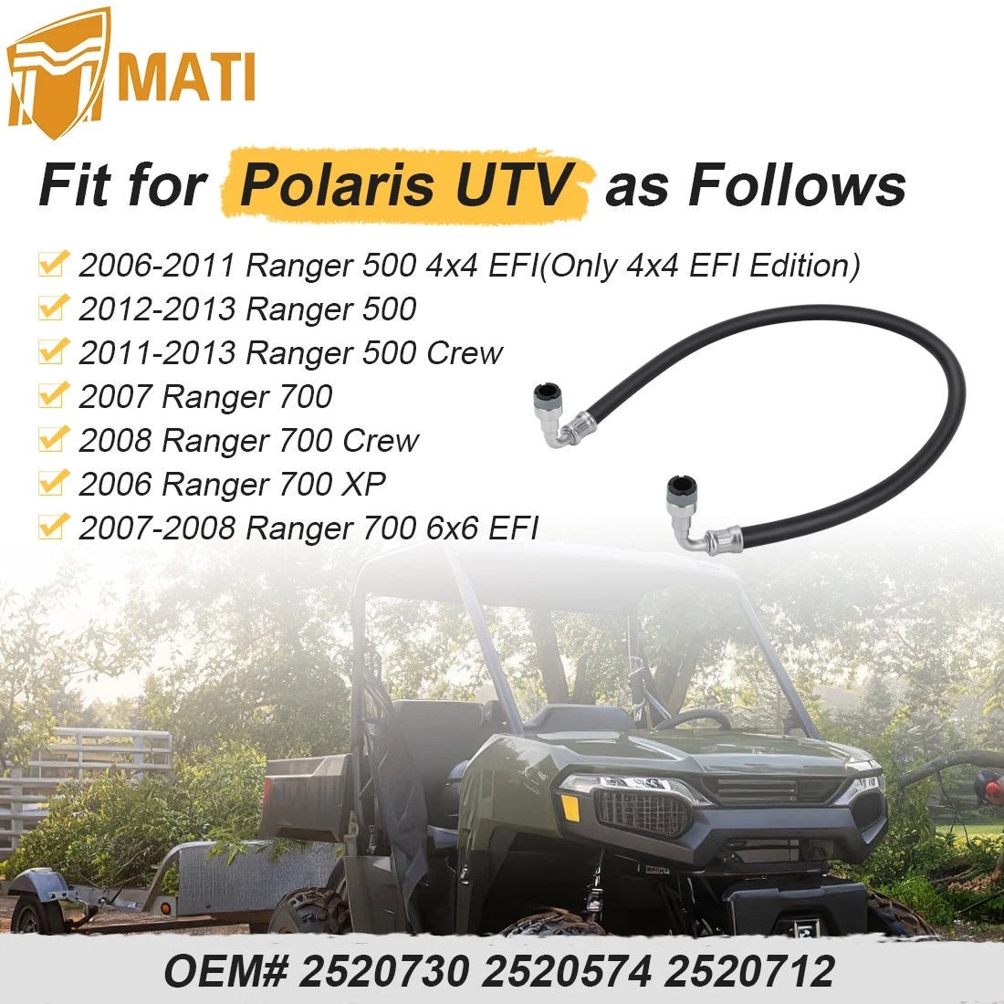 Fuel Line Assembly For Polaris Ranger 500 700 2006-2013 2520730