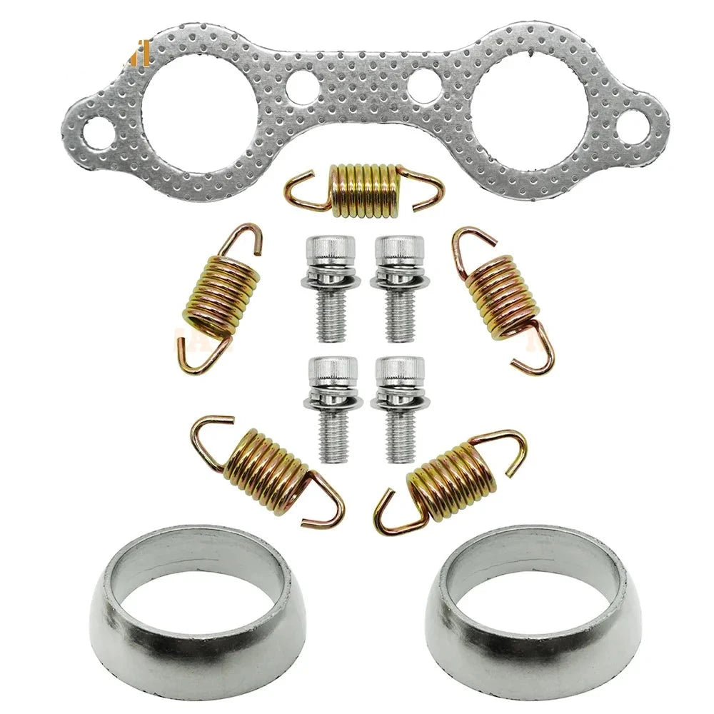 Gasket Seal Spring Exhaust Muffler Rebuild Kit for Polaris Sportsman 600 700 800 MV7 2002-2006 Frontier OEM: 5811511 3610047