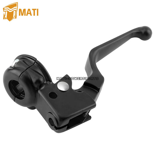 Black Clutch Lever & Mount Perch Bracket Assembly for Harley Davidson Sportster 883 1200 Softail Dyna Electra Glide Road King Fat