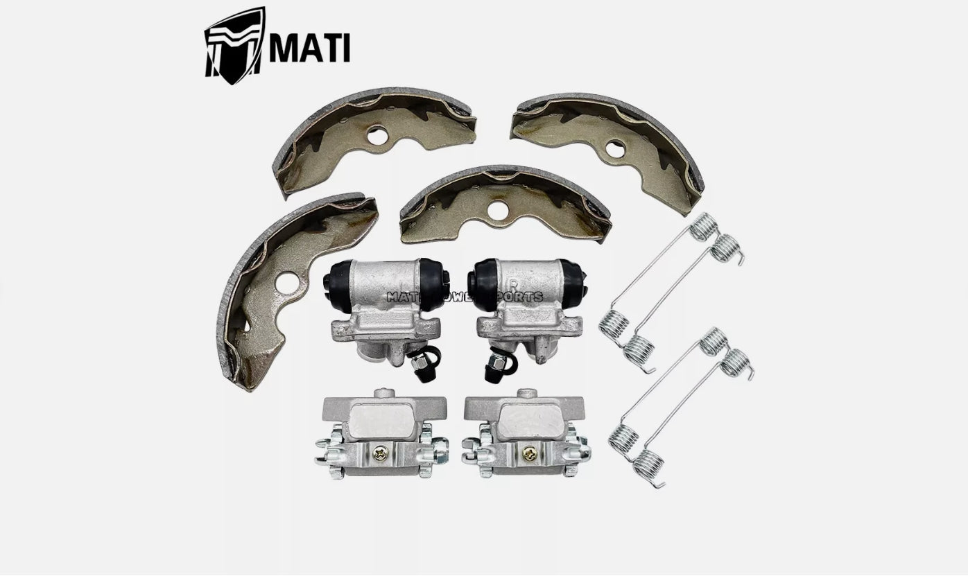 Front Brake Kit Wheel Cylinder & Adjuster & Brake Shoes For Honda TRX250TE/TM/A/AC Recon 250