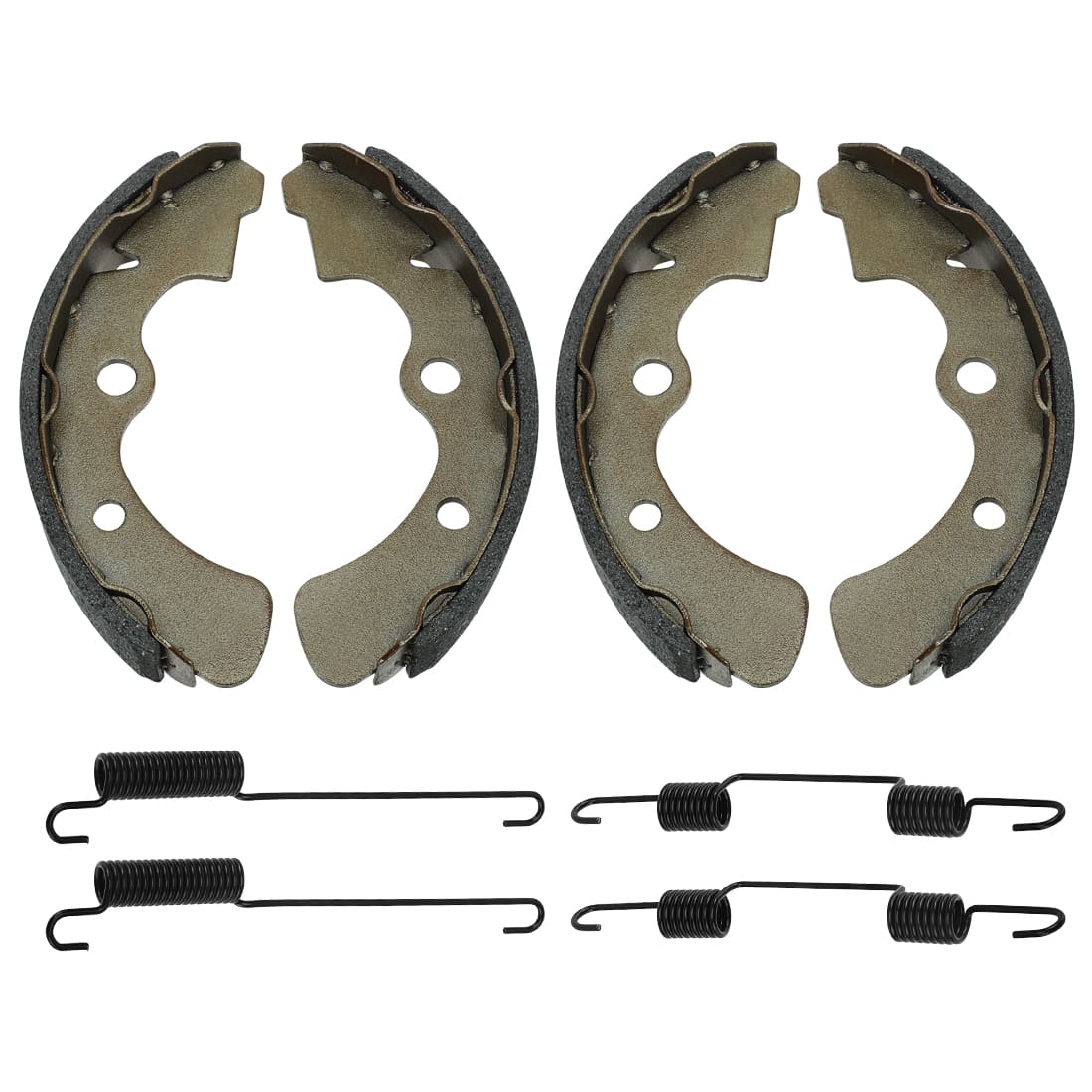 2Set Front Wheel Brake Drum Hub & Shoes For Kawasaki Mule 2020 2520 2030 KAF540 KAF620 41038-1219