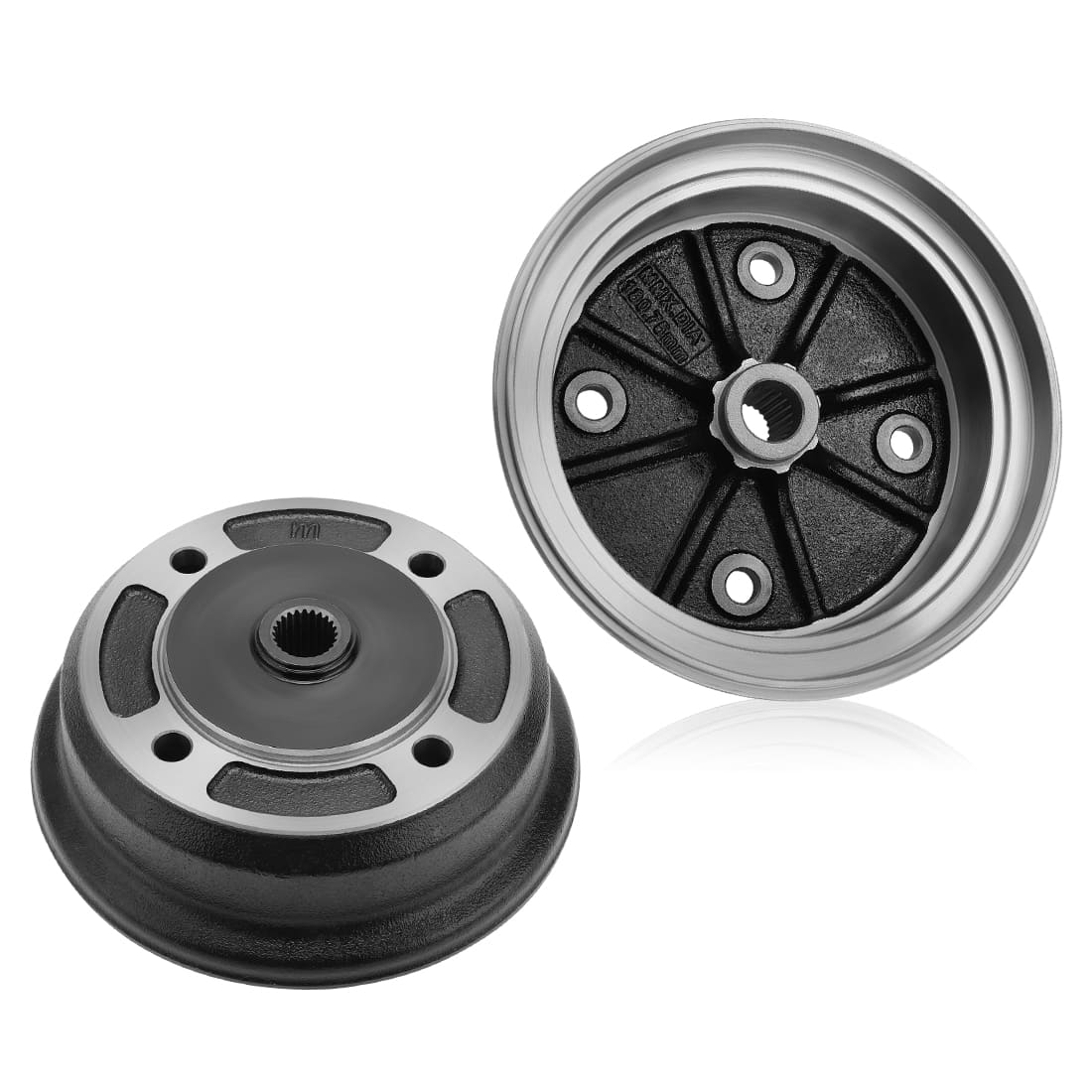 2PCS Rear Brake Drum With Bolts & Shoes kits for Kawasaki KAF950 KAF620 92093-1543