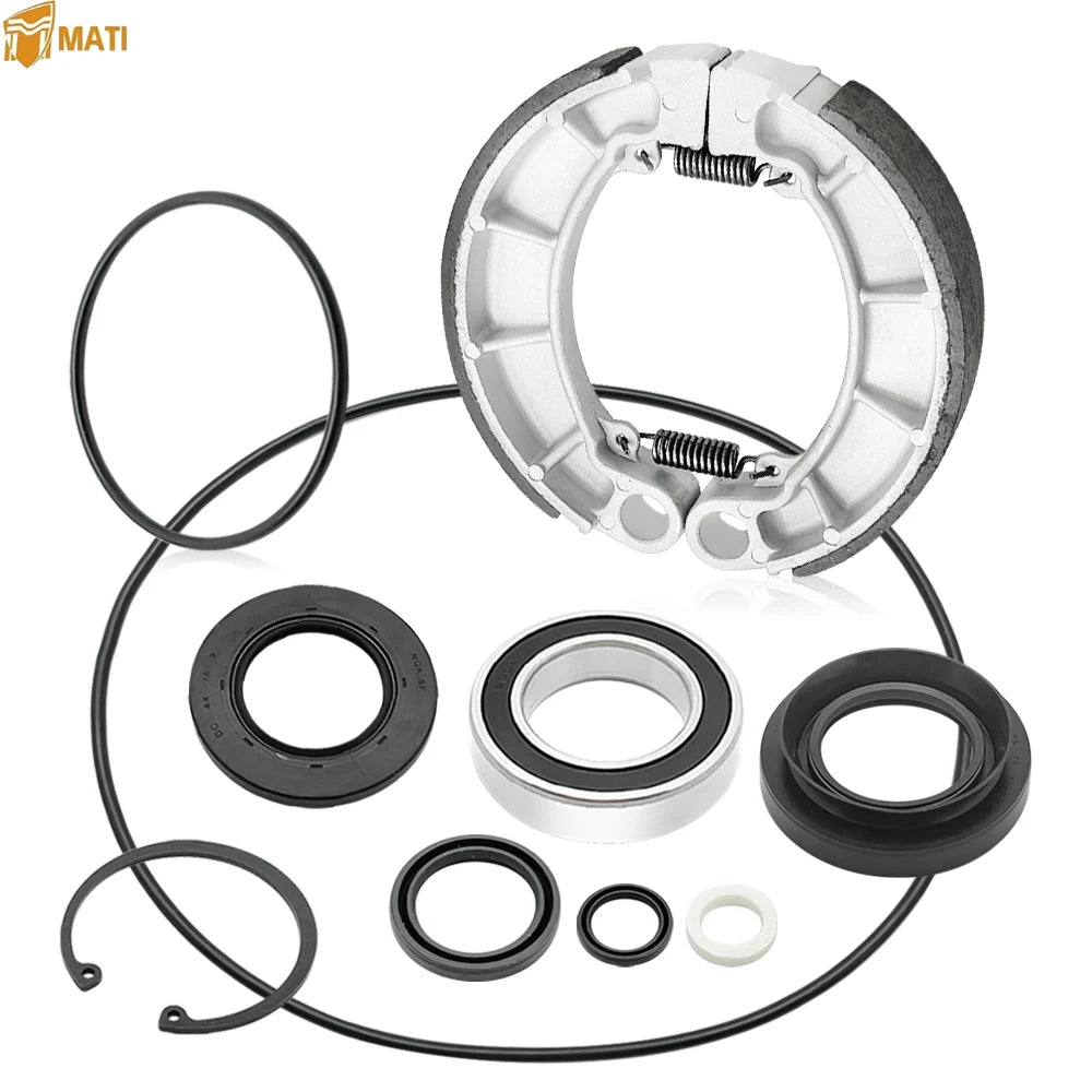 Rear Brake Drum Bearing Seals Shoes Kit for Honda Rancher 420 91256-HP5-601 06430HN0A30