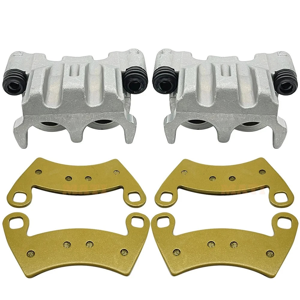 Rear Left Right Brake 30mm Piston Caliper Pads for Polaris Ranger Crew 1000 900 800 700 570-6 800 6x6 Diesel 1912374 1912375