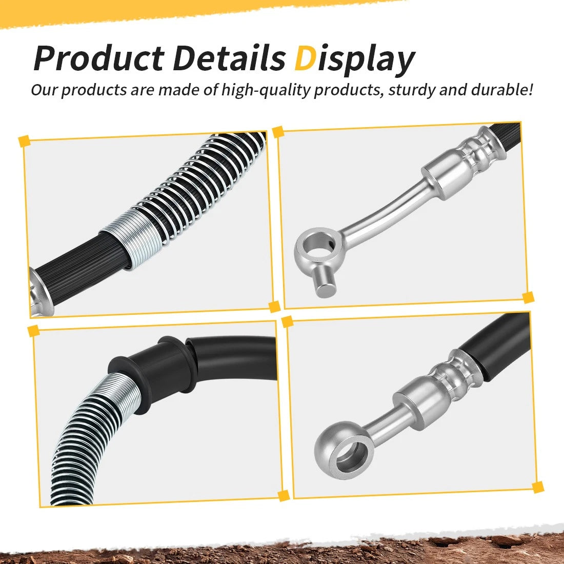 Rear Brake Hose For Yamaha YFM700 YFM700R 2006-2012 1S3-25874-10-00