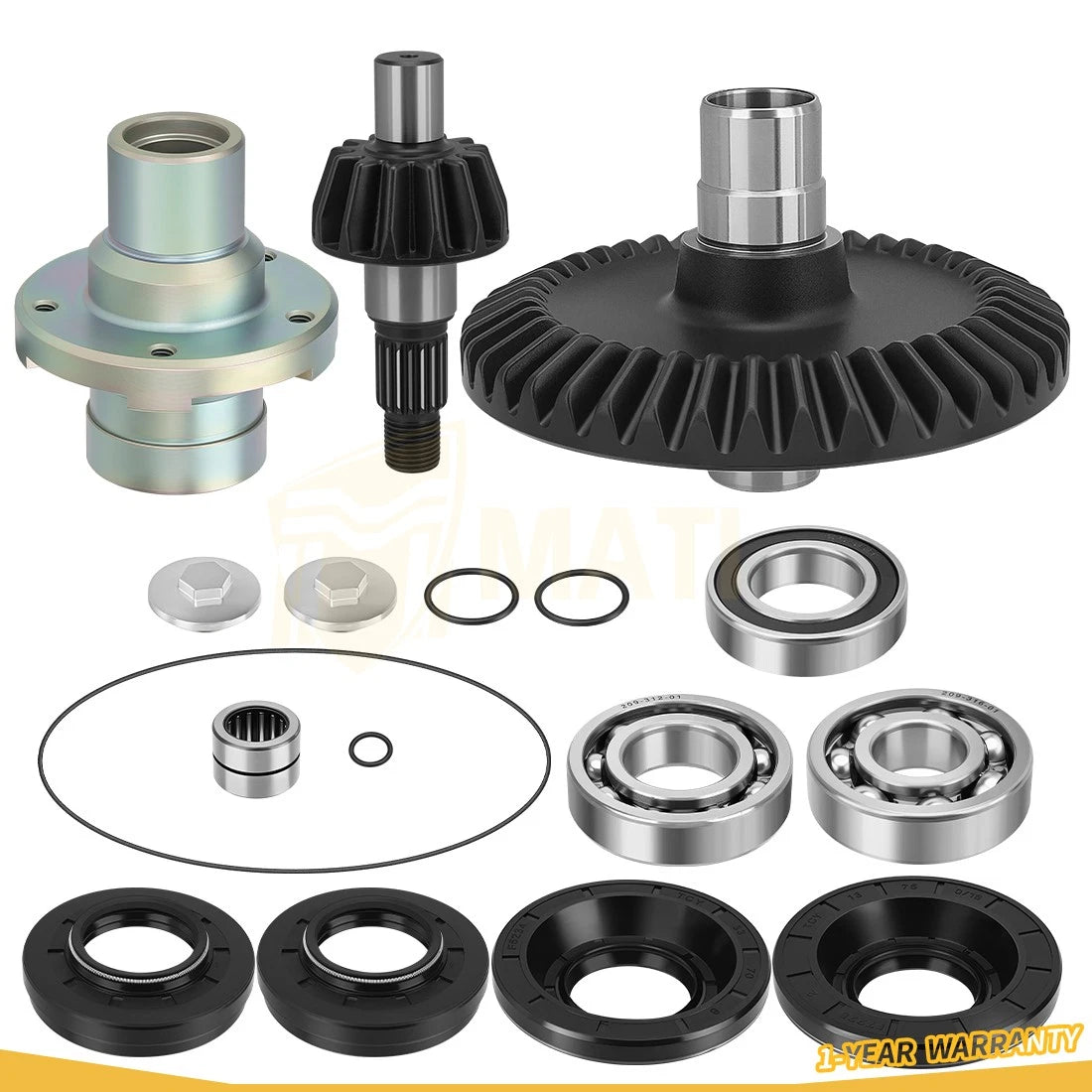 Rear Differential Gear Ring & Pinion Kit For Honda Rincon 650 680 TRX650 TRX680 FA/FGA 2003-2023
