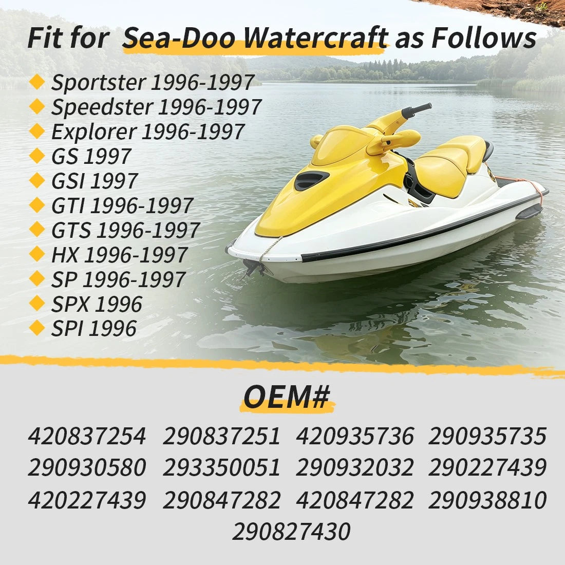 Rotary Valve Shaft Assembly Gear Bearing Seal For Sea Doo Sportster Explorer Speedster GSI GTI GTS SP SPX SPI
