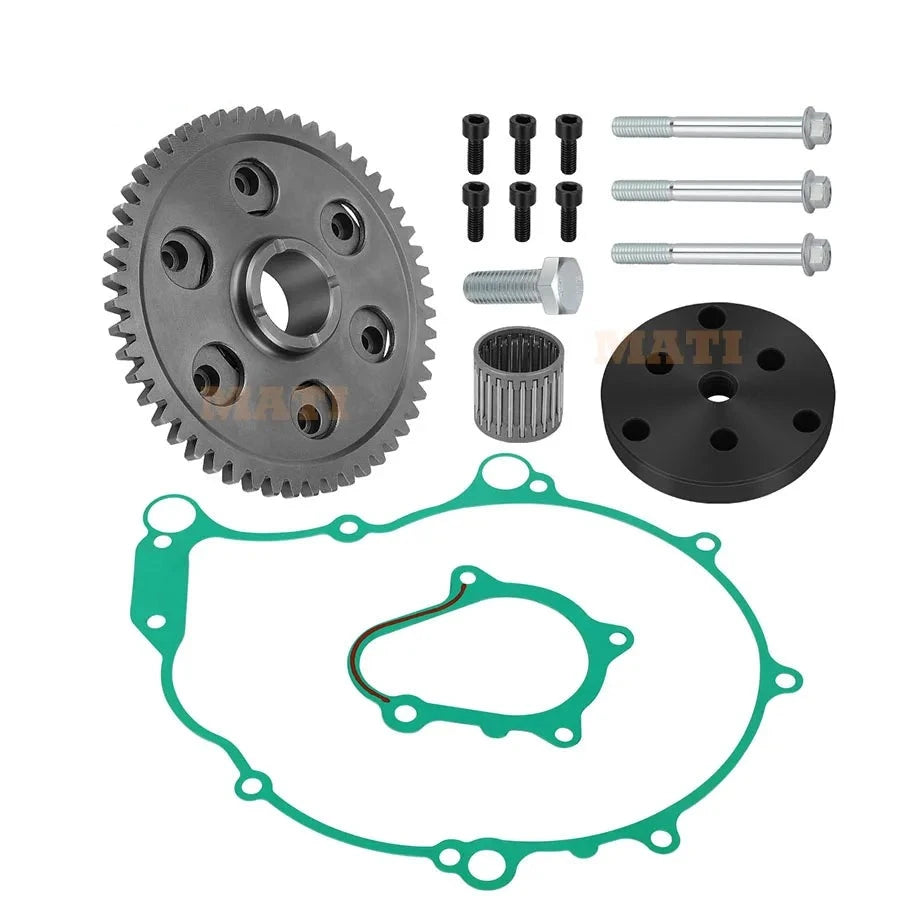 Starter Starting Clutch One Way Gear Bearing Gasket Flywheel Puller Kit for 2001 2002 2003 Yamaha Raptor 660 YFM660R