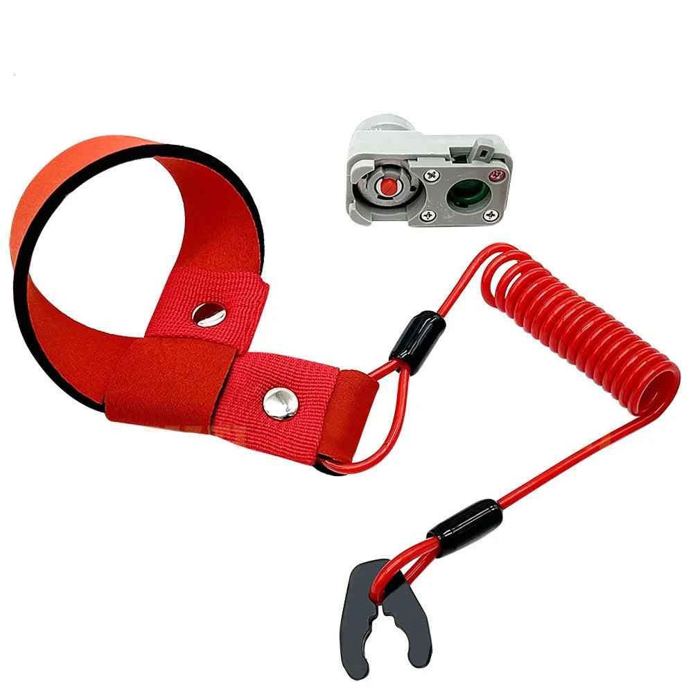 Safety Tether Lanyard Kill Stop Switch Upgrade for Kawasaki JS750 SX SXi SXI Pro 32099-3809 27045-3706 32099-3765