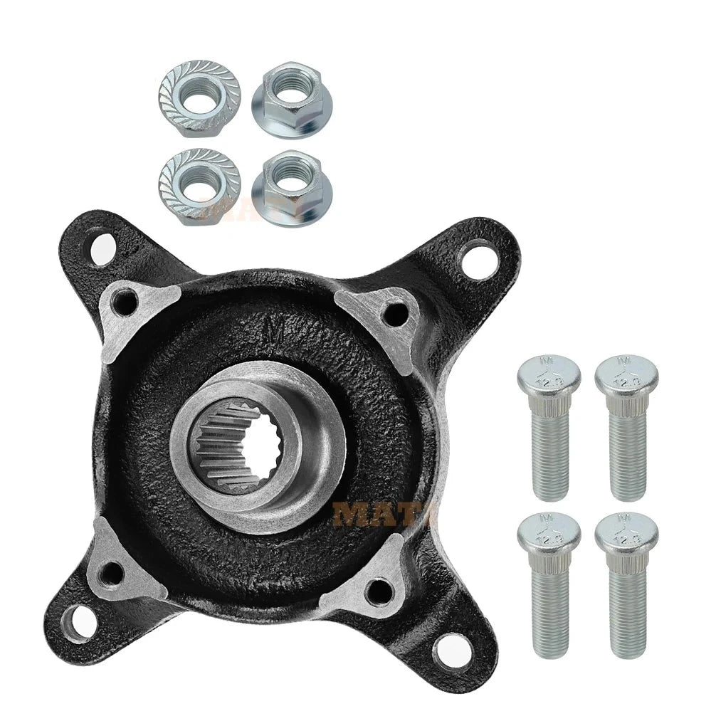 Front Wheel Hub & Studs for Polaris Ranger 500 570 2017-2024 Ranger EV 2017-2022 PRO-XD-Mid-Size 5140380 7518378