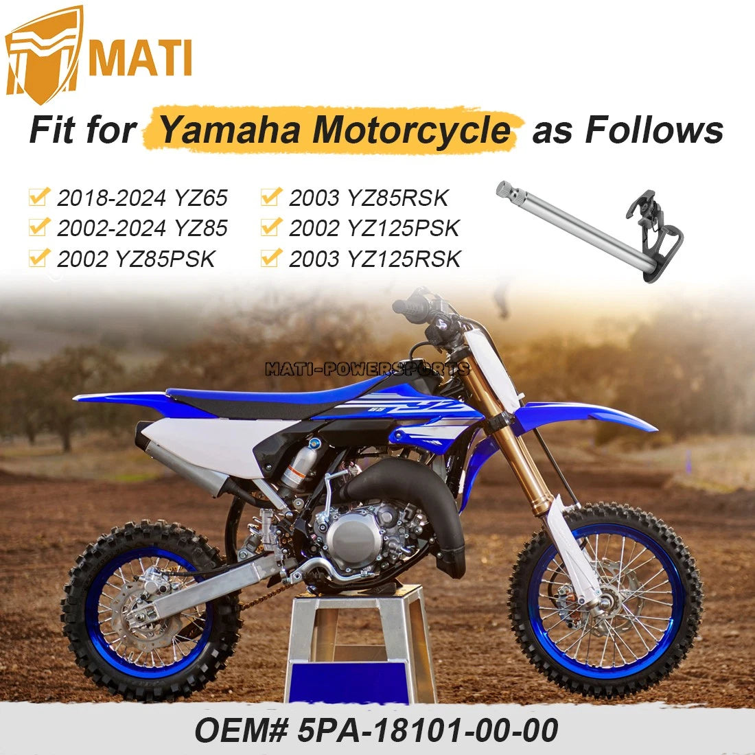 Shift Shaft Assembly Shifter For Yamaha YZ65 YZ85 2002-2024 5PA-18101-00-00