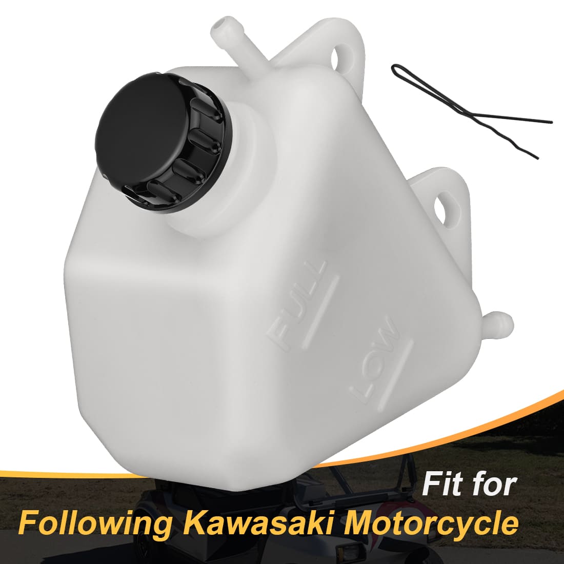 Coolant Reservoir Tank With Cap For Kawasaki KLX250S 2006-2007 43078-0001 11012-1084