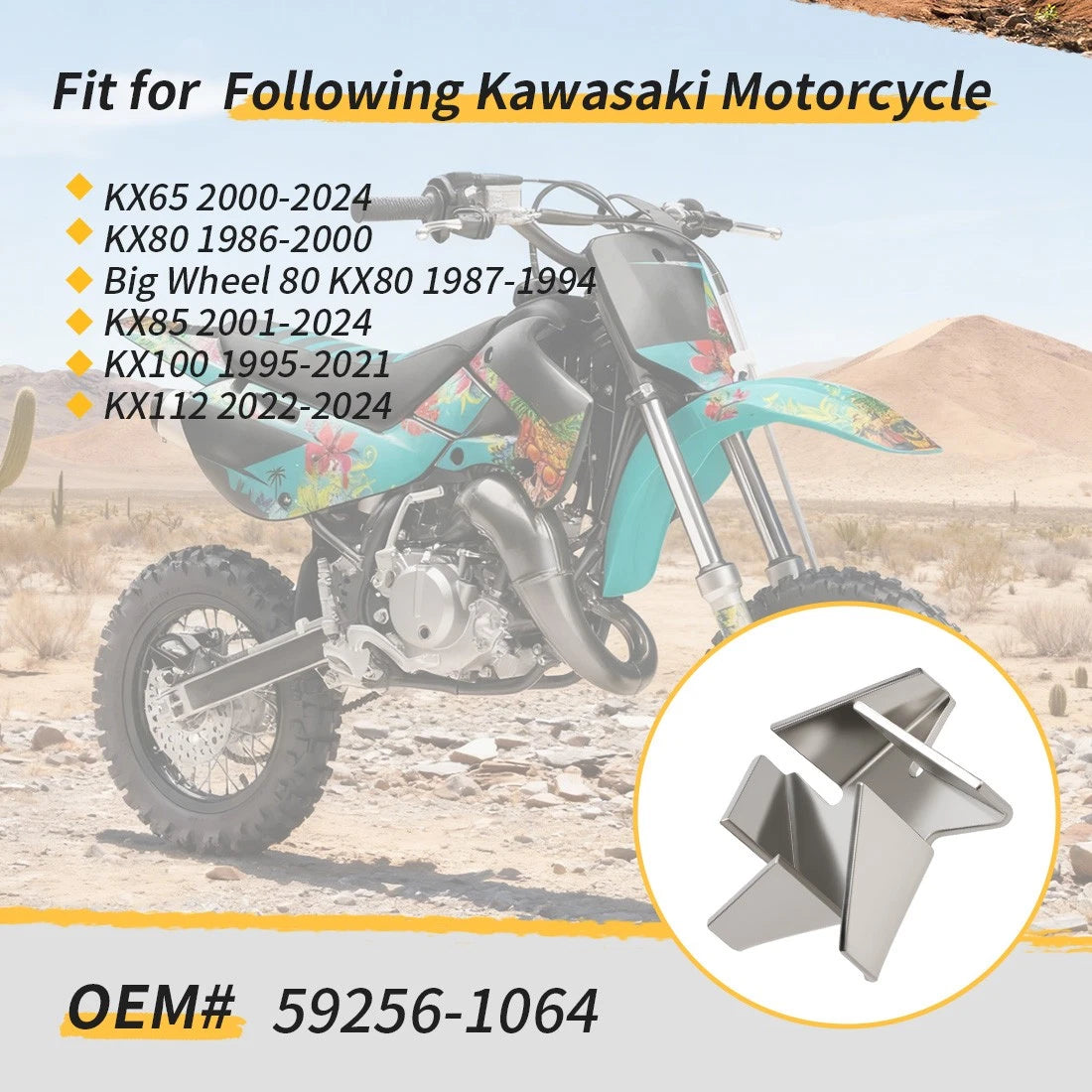 Water Pump Impeller for Kawasaki KX65 KX80 KX85 KX100 KX112, KDX80 Big Wheel 80 1986-2024 Radiator Cooling Fan Blade 59256-1064