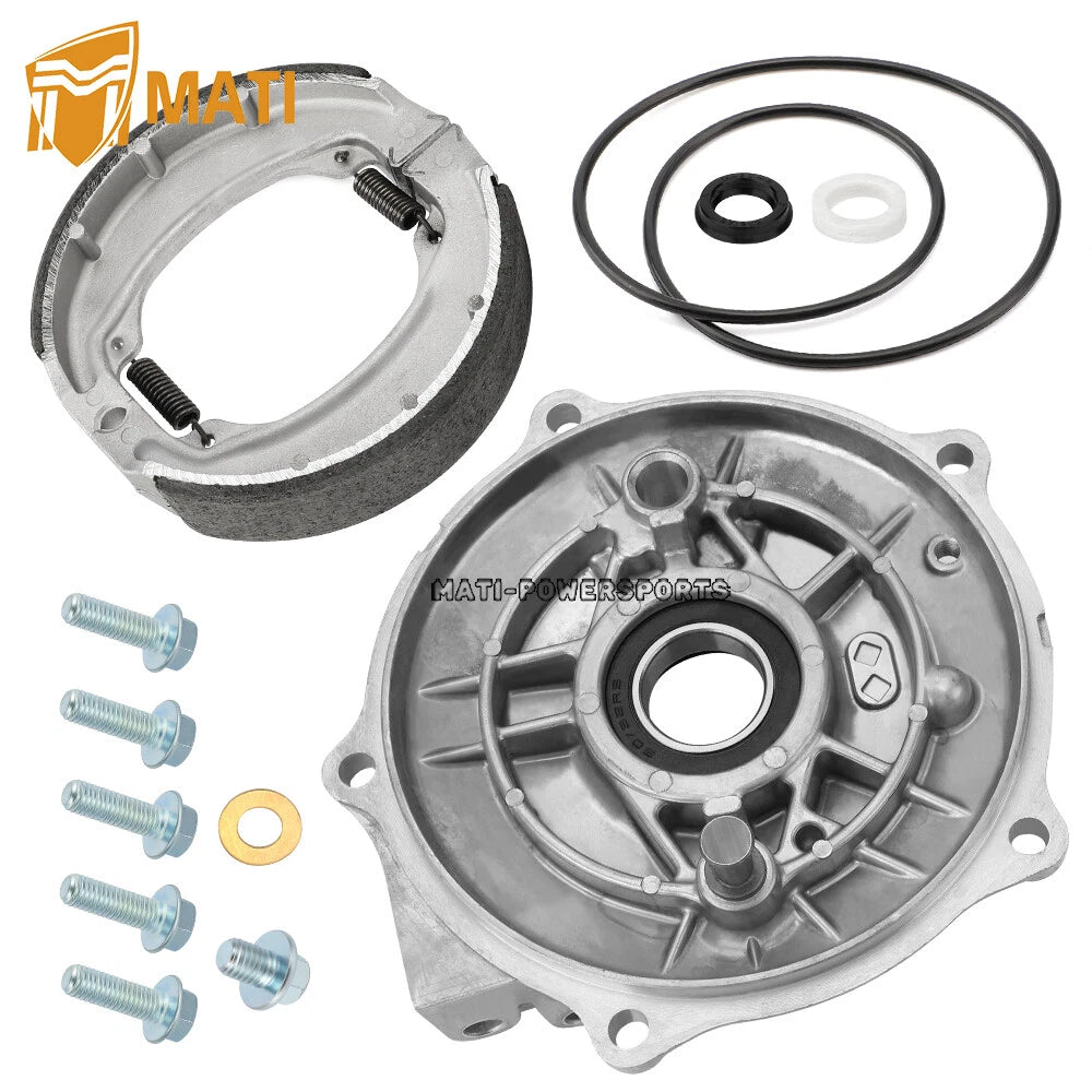 Rear Brake Backing Plate & Shoes For Honda TRX250EX 2x4 Sportrax 250 2001-2008