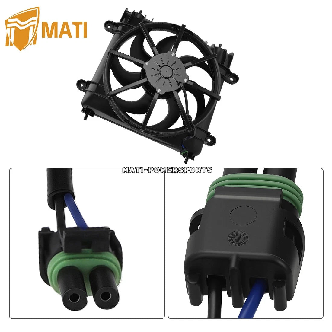 Radiator Fan Assembly for Polaris Ranger 570 1000 900 All Edition 2013-2025 2411816