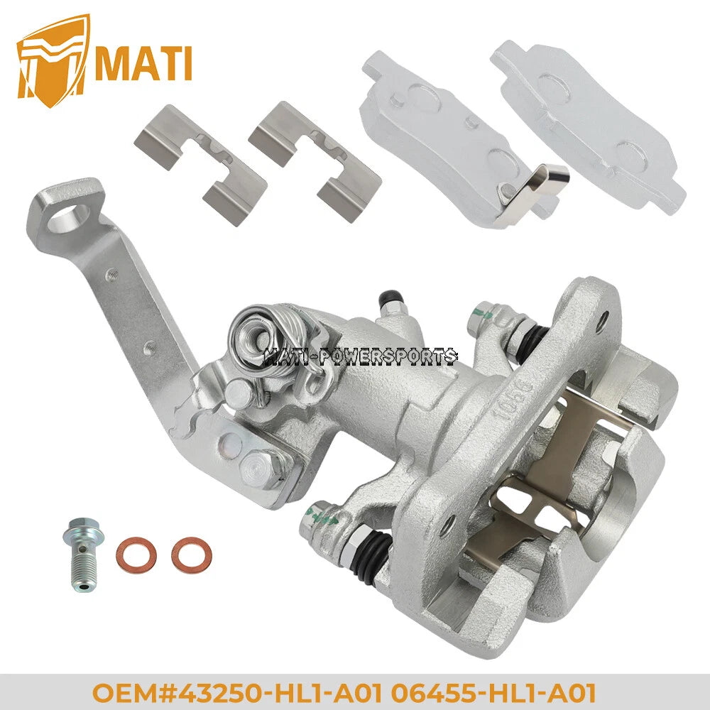 Rear Right Brake Caliper & Ceramic Brake Pads for Honda Big Red 700 MUV700 09-13