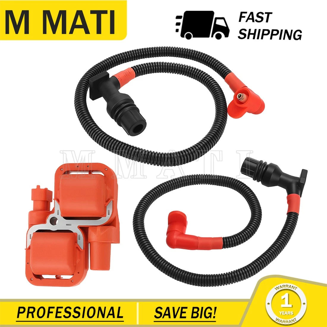 Ignition coil & Spark plug Wire Cap For Polaris Ranger 800 2011-2017 RZR 800 4/S 2011-2014 4010425