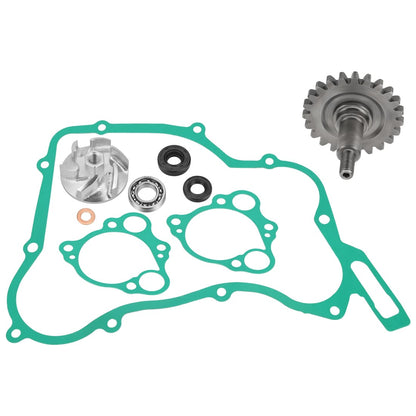 Water Pump Impeller & Shaft Gear w/Gaskets Rebuild Kit For Honda CR125R 1997-2004 19240-KZ4-A90