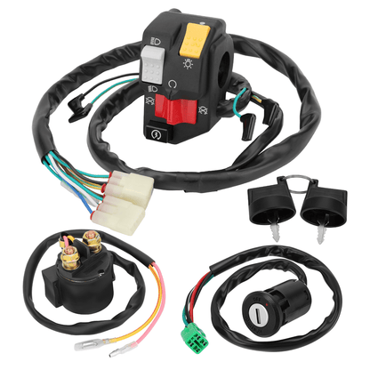 Handlebar Key Starter Relay Switch Kit for Honda TRX400X 400X TRX400EX 400EX 2008-2014