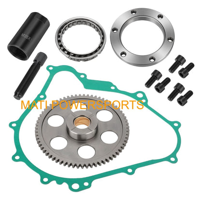 Starter Starting Clutch One Way Gear Bearing Gasket Flywheel Puller Kit For YFM400 A/F YFM450 /FX YXR45F