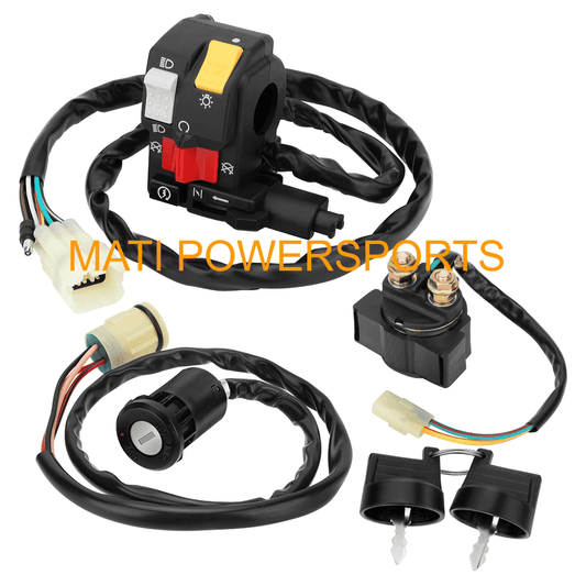 Handlebar & Key Starter & Relay Switch Kit for Honda Foreman 450 S TRX450FM 1998-2004 Manul Shift