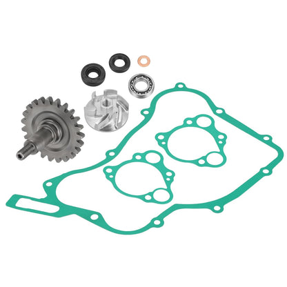 Water Pump Impeller & Shaft Gear w/Gaskets Rebuild Kit For Honda CR125R 1997-2004 19240-KZ4-A90