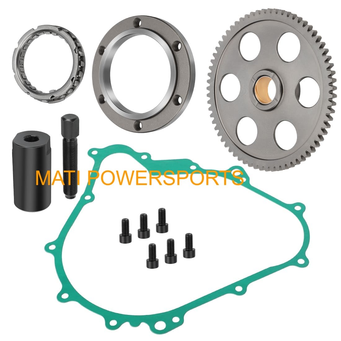 Starter Starting Clutch One Way Gear Bearing Gasket Flywheel Puller Kit For YFM400 A/F YFM450 /FX YXR45F