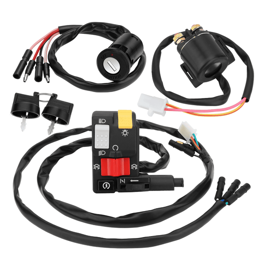 Handlebar Key Starter Relay Switch Kit for Honda FourTrax 300 TRX300/TRX300FW 2x4/4x4  1996-2000