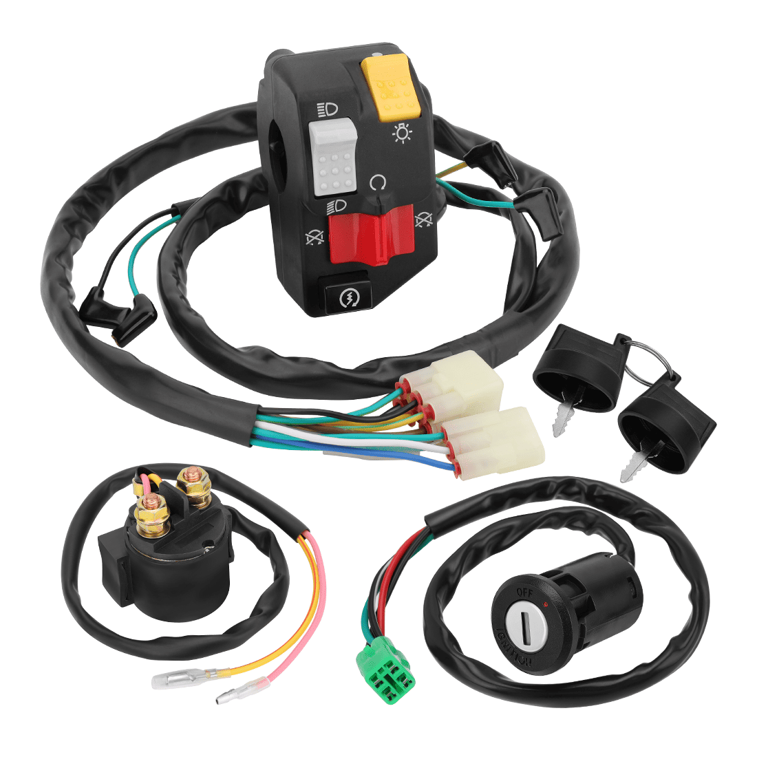 Handlebar Key Starter Relay Switch Kit for Honda TRX400X 400X TRX400EX 400EX 2008-2014