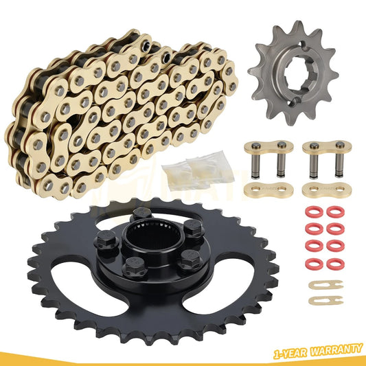 For Polaris RZR 170 2017-2021 60L X-Ring Drive Chain & Drive Sprocket Assembly 0454771 0454563 0455224
