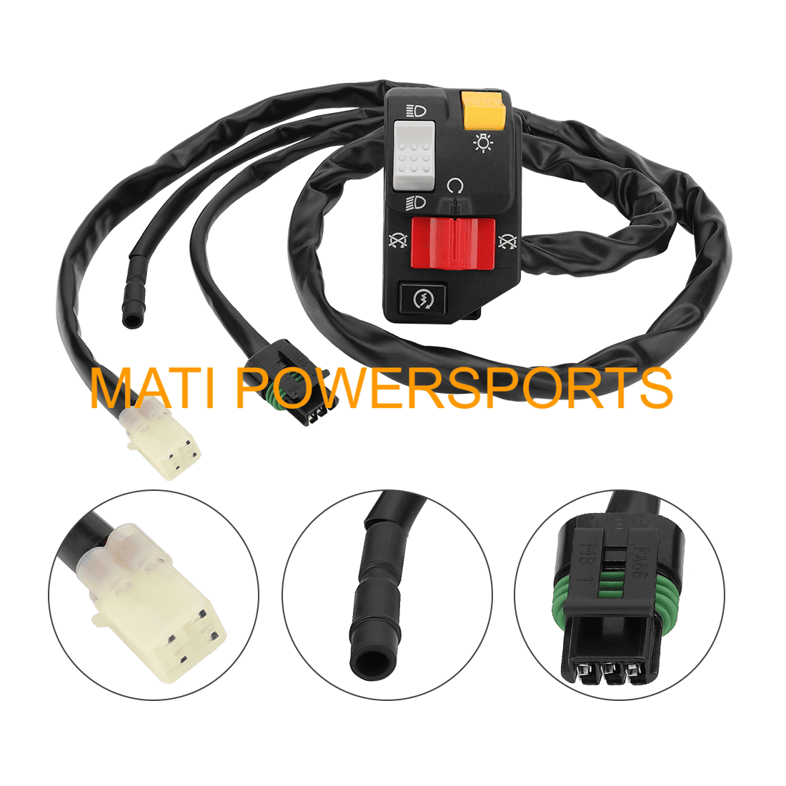 Handlebar Key Starter Relay Switch Kit for Honda TRX250EX Sportrax 2001-2005 35020-HN6-003