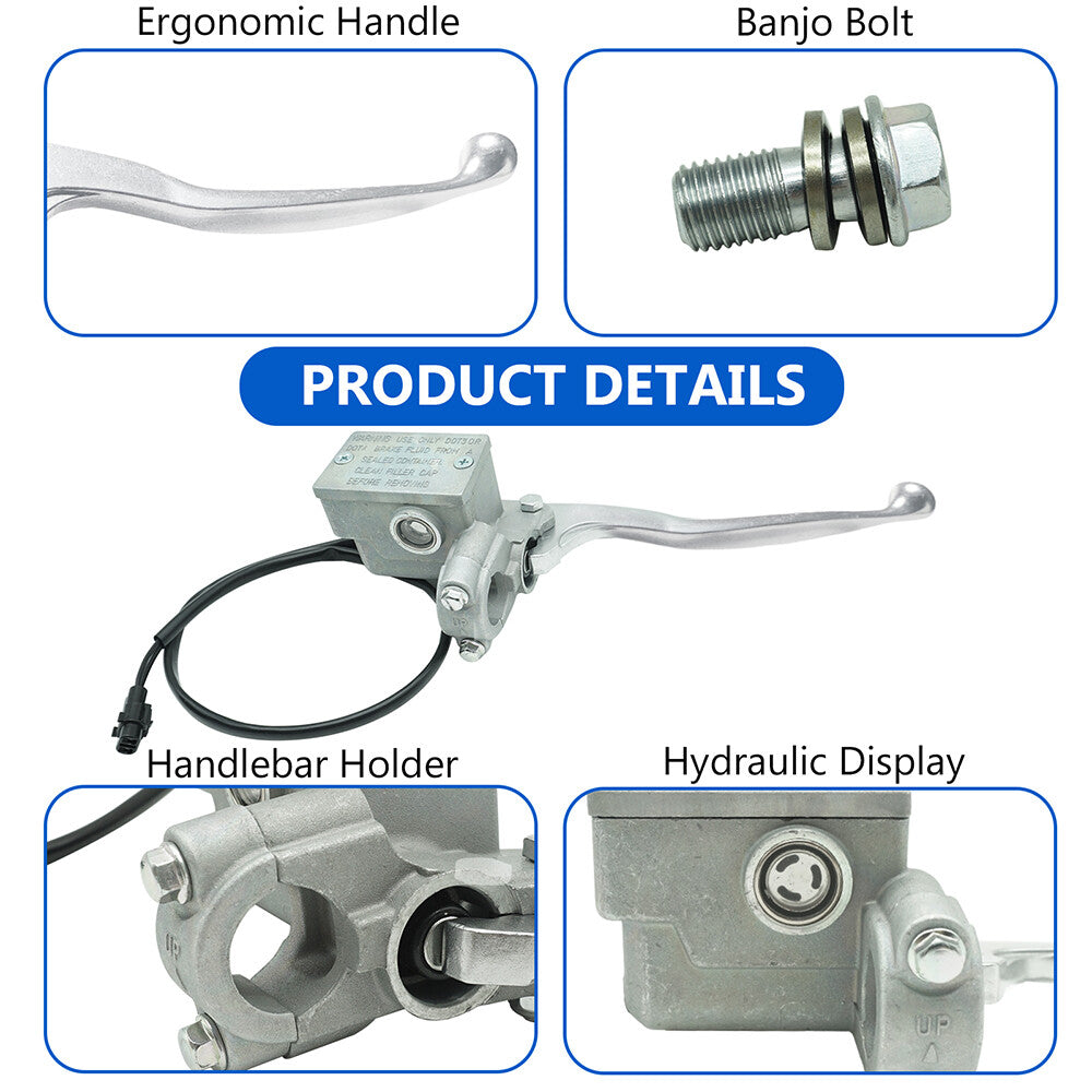 Front Right Brake Master Cylinder For Yamaha Banshee Grizzly Raptor Warrior 350 55KM-2583T-10-00